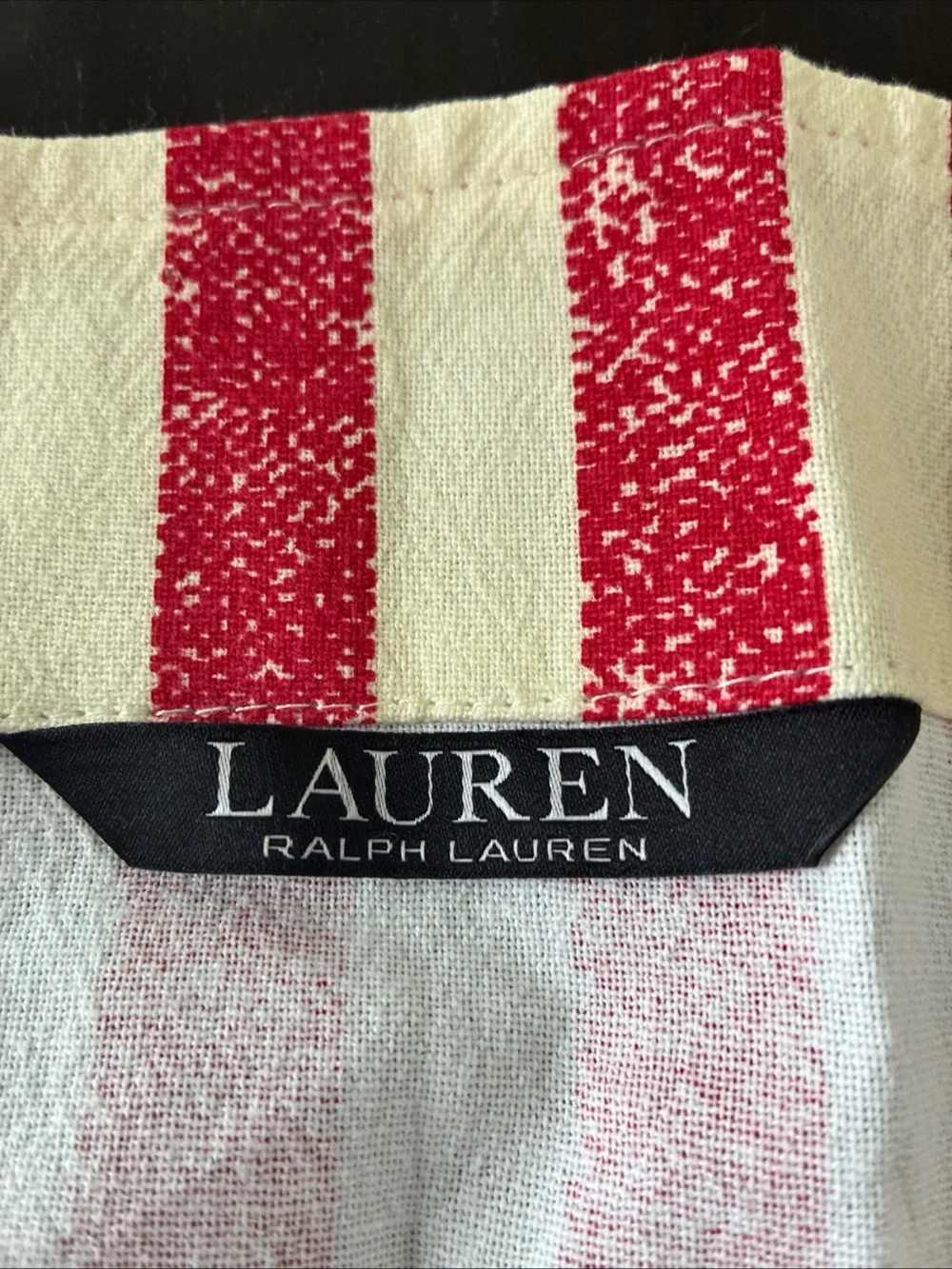 Lauren Ralph Lauren Patriotic Striped Kitchen Apron with pocket-NWOT